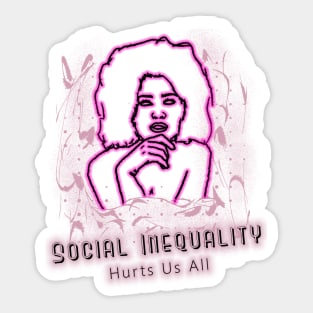 Social Inequality Sticker